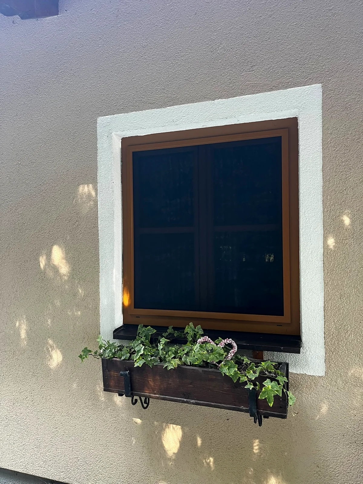 Fenster mit montiertem Insektenschutz